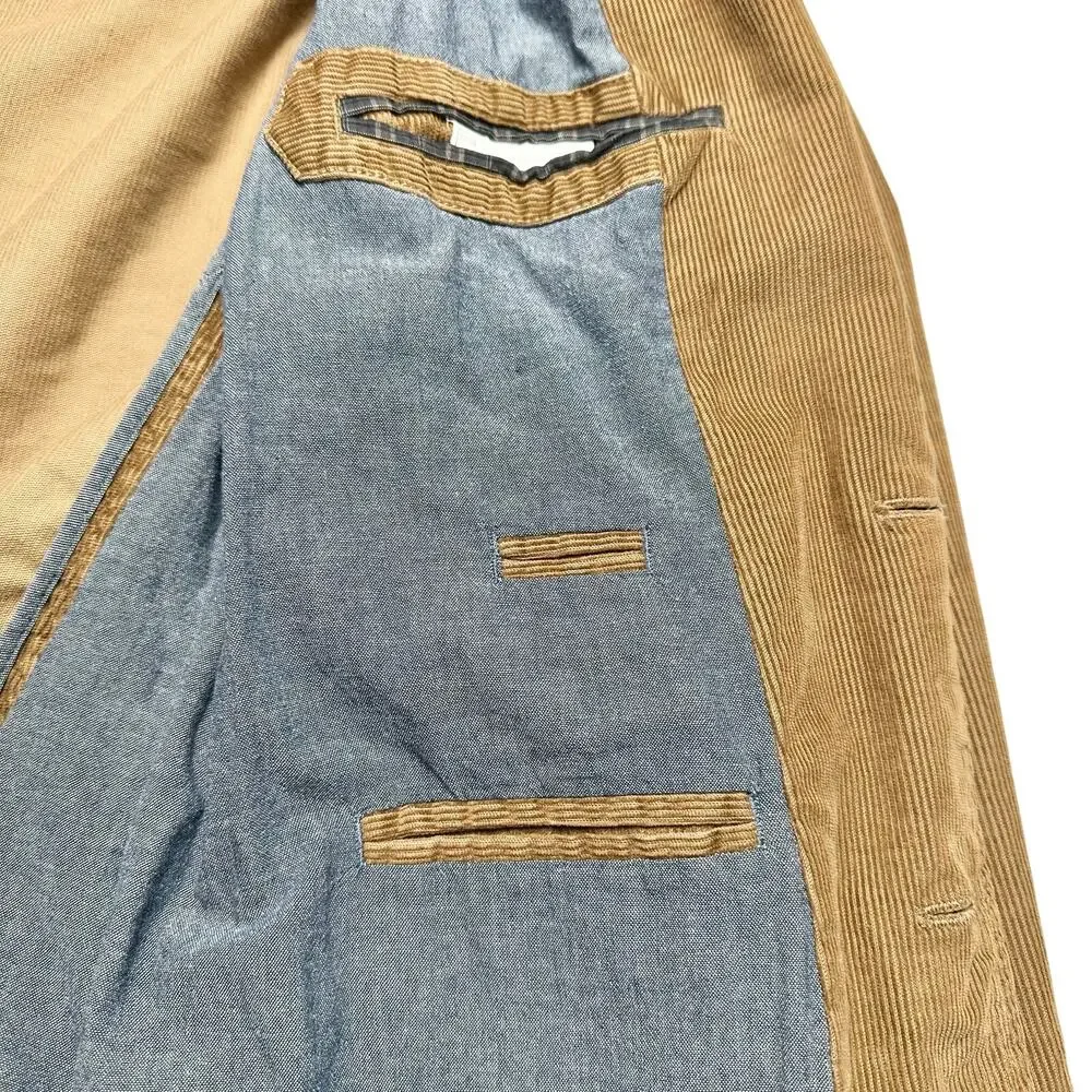 J. Crew | Men | Tan Corduroy Single Breasted Blazer | Size Medium
